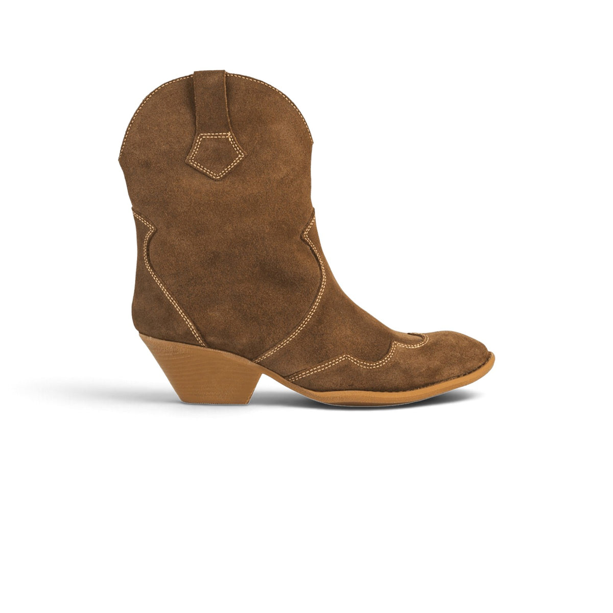 Rimini Western Suede Cowboy Ankle