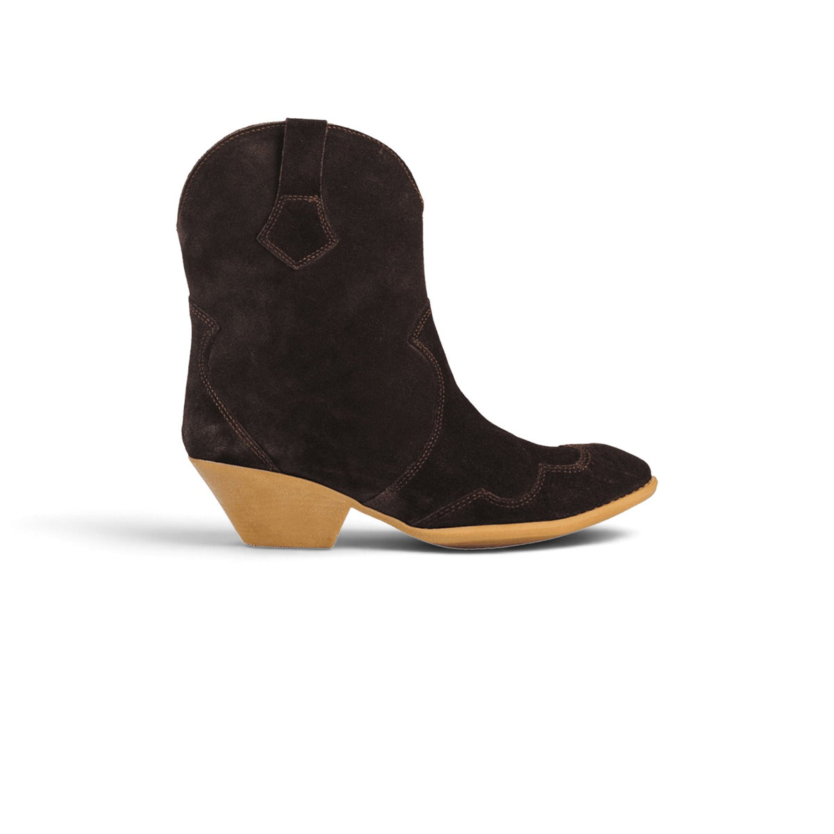 Rimini Western Suede Cowboy Ankle