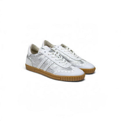 RIMINI RETRO SILVER CRUSH SNEAKERS