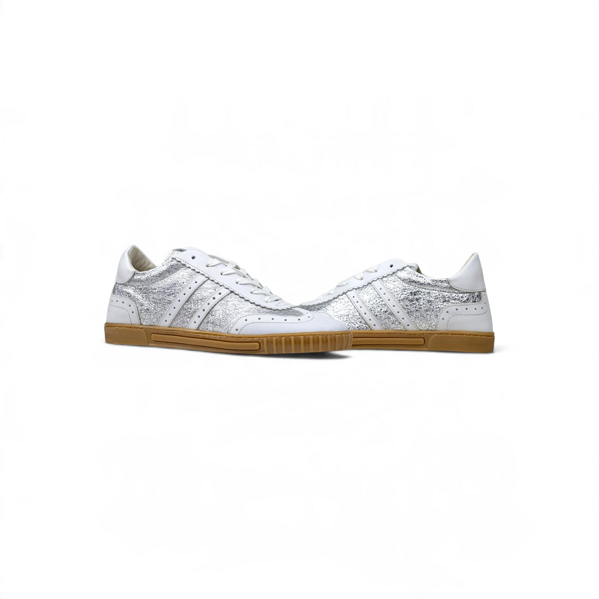 RIMINI RETRO SILVER CRUSH SNEAKERS
