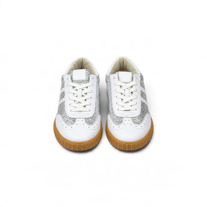 RIMINI RETRO SILVER CRUSH SNEAKERS