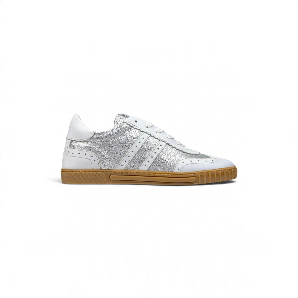 RIMINI RETRO SILVER CRUSH SNEAKERS