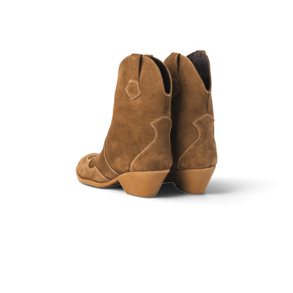 Rimini Western Suede Cowboy Ankle